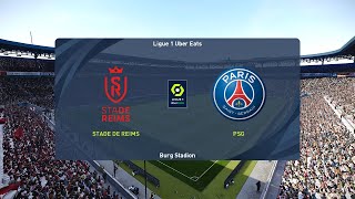 Stade de Reims vs PSG 21092024 Ligue 1 PES 2021 [upl. by Jedidiah]