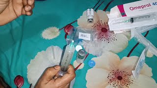 iv Ceftriaxone 1g amp Omeprazole 40 mg injection push Ep61 Injection Vision [upl. by Lederer717]