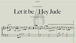 Let it be  Hey Jude  The Beatles for Easy Piano [upl. by Niarfe32]