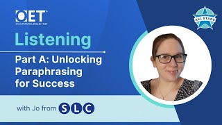 Live class with OET OET Listening Part A  Unlocking Paraphrasing for Success [upl. by Aciraa723]