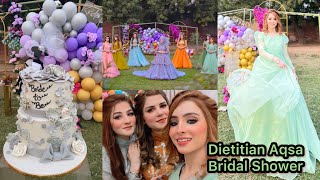 Dietitian Aqsas Bridal Shower  Mere yaar ki shaadi hai 🤗  Vlog  Maham Pasha [upl. by Boonie]