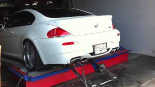 bmw m6 dyno eisenmann race [upl. by Binnie]