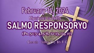 Salmo Responsoryo  February 14 2024  with chords [upl. by Acissaj833]