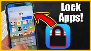 How To Lock Apps On iPhone With A Password Step By Step [upl. by Oliy440]