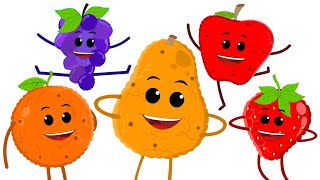 Ten Little Fruits Jumping On The Bed Nursery Rhymes And Baby Songs [upl. by Claus]