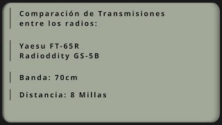 YAESU vs RADIODDITY 70cm 8 millas [upl. by Anneres]