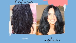 How To Get Straight Hair Without Heat  Overnight Heatless Straight Hair [upl. by Kelila]