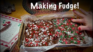 Making Christmas Fudge Whispered version Stirring mixing amp measuringKitchen ASMR [upl. by Tarttan]