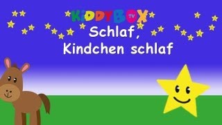 Schlaf Kindlein schlaf  Kinderlieder zum Mitsingen  KIDDYBOXTV [upl. by Cherri852]