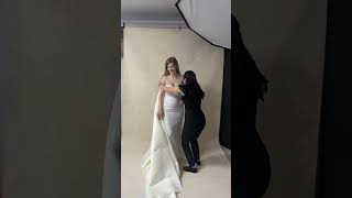 How to Drape on J LO Maternity Photography Dress [upl. by Eul37]