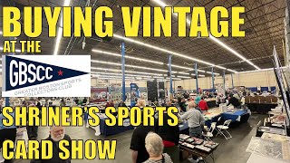 Buying Vintage at the Shriners Sports Card Show [upl. by Barri]