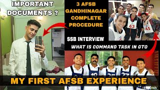 😱My AFSB Interview Experience 3 AFSB Gandhinagar SSB interview AFCAT 2024  ssbinterview [upl. by Ybok141]