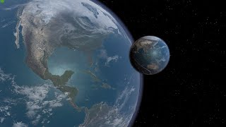 Tiny Earth Hits Huge Earth  Universe Sandbox [upl. by Park]