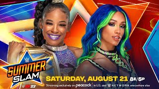 FULL MATCH  Sasha Banks vs Bianca Belair ● SummerSlam 2021 [upl. by Uriel]