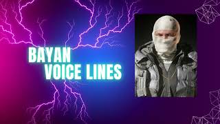 Bayan Voice Lines Black Ops 6 [upl. by Rairb239]