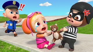 Policeman is Here to Help  Police Officer Song  Job and Career  Rosoo Nursery Rhymes amp Kids Songs [upl. by Yruama]