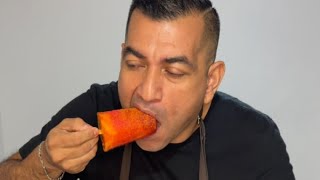 Paletas congeladas de mango 🥭dinámica para invitarlos a comer [upl. by Greenes]