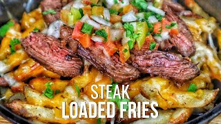 The Best Steak Loaded Fries Recipe Ever Carne Asada Fries [upl. by Ykcor]