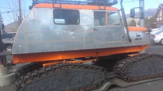 Tucker Snow CAT Sno Truck on Tracks Big Bear Lake CA [upl. by Lyris]