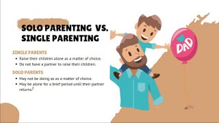 Solo parenting vs Single parenting [upl. by Cooe]