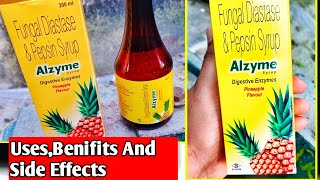 Alzyme Pineapple Flavour Syrup  Fungal Diastase And Pepsin Syrup UsesBenifits And Side Effects [upl. by Zeta]