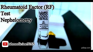 Rheumatoid Factor RF Test  Nephelometry  hiprobiotechnology8385 [upl. by Enert]