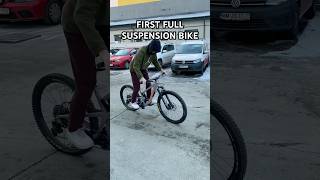 First FULLSUSPENSION MTB Bike bike bicycle mtb mountainbike downhill [upl. by Venn485]