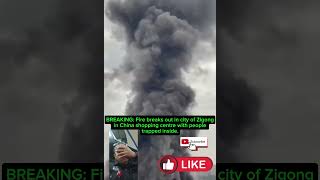 Fire breaks out in city of Zigong in China breakingnews news new [upl. by Stacee]