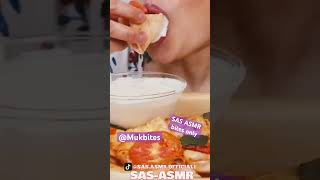 SAS ASMR creamy pepperoni cheese pizza mukbang bites only shorts viral fyp new food edit asmr [upl. by Zosema]