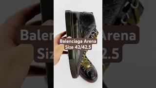 Balenciaga Mens Arena Leather High Sneaker Shoes Size 42425 balenciaga prelovedtreasures [upl. by Eizzo]