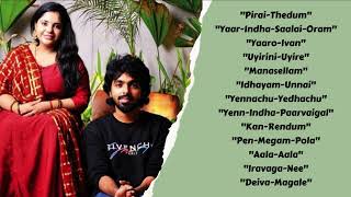 GV Prakash and Saindhavi Melody Hits  Love Songs Jukebox  Tamil Songs  Tamil Music Castle [upl. by Igal]