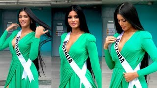 Sthefany Gutierrez Miss Venezuela en los ensayos de Noche Final del Miss Universo 2018 [upl. by Akanke]