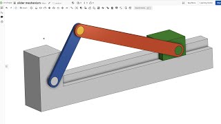 Build the Perfect CrankSlider Mechanism with Onshape and Revolute Mates [upl. by Kerby]