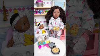 Mama And Baby Doll Family Morning Routine With Cooking Cleaning And House Chores Routine [upl. by Blase]