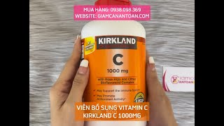 Review Viên Bổ Sung Vitamin C Kirkland C 1000mg [upl. by Eatnahc746]