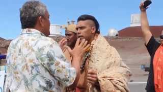 Protesters halt Mauna Kea telescop groundbreaking pt II [upl. by Dominick]