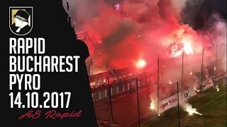 AS Rapid Bucharest pyro 14102017 [upl. by Azitram]