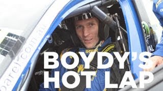 Boydy takes a V8 Supercar Hot Lap [upl. by Llerdnod]