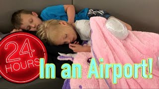 24 hours in the Airport with Ninja Kidz tv [upl. by Ecinev]