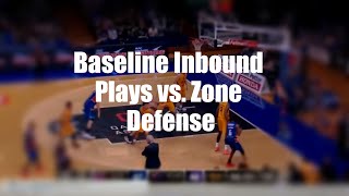 Baseline Inbound Plays vs Zone Defense [upl. by Einwahr661]