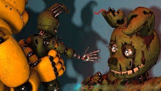 FNAF Springbonnie vs Possessed Springtrap Fight FNAF Animations [upl. by Epuladaug]