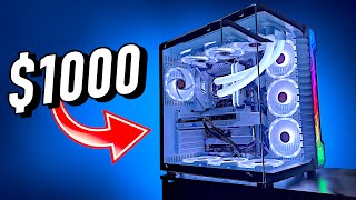 BEST 1000 BUDGET GAMING PC BUILD 2024  1440p Benchmarks 🔥 [upl. by Bois593]