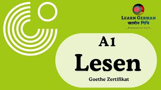 Goethe Zertifikat A1 Lesen  2024  Test 26  Reading Test  German  Exam Preparation [upl. by Clive955]