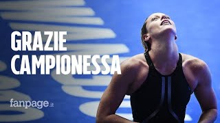 Mondiali Federica Pellegrini vince la sua 4 medaglia doro una leggenda italiana che non tramonta [upl. by Ajet132]