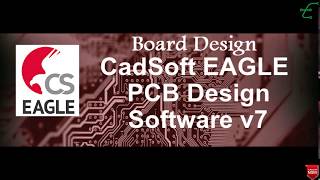 Board Design using CadSoft Eagle 760 PCB Designing Tool [upl. by Idnerb]