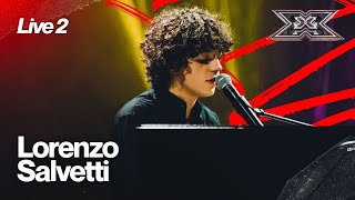 Lorenzo Salvetti con i suoi “100 Messaggi” di Lazza a X FACTOR 2024 LIVE 2 [upl. by Resarf]