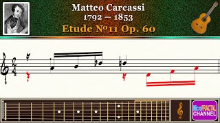 Carcassi Etude № 11 Opus 60 Guitar [upl. by Mellisent]