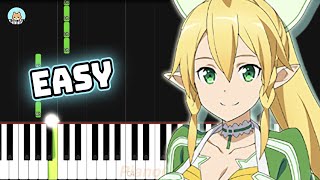 Sword Art Online OP 2  quotINNOCENCEquot  EASY Piano Tutorial amp Sheet Music [upl. by Hermina673]