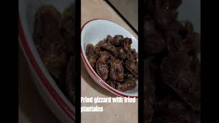 Fried gizzard with fried plantains Puerto Rico Mollejas fritas y tostones  Recipe  receta [upl. by Nevuer942]