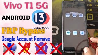 Vivo T1 5G Frp BypassLatest security 2024  Android 13Vivo v2142 FrpVivo Y75 5G Google AC Remove [upl. by Proctor]